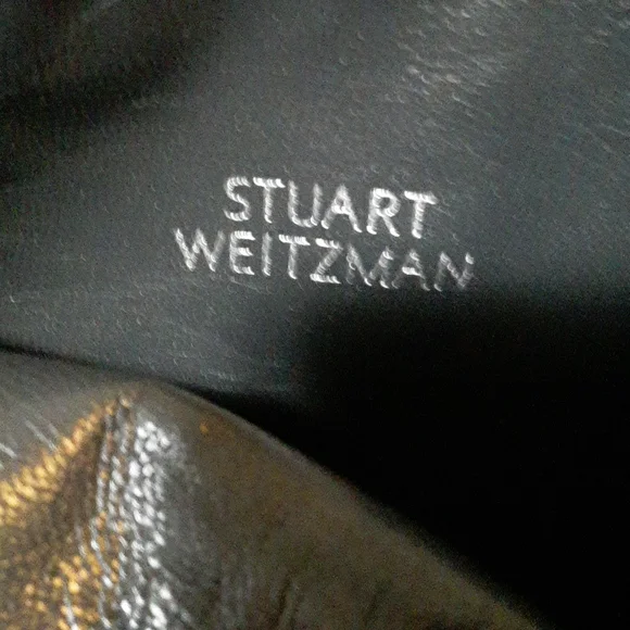 Stuart Weitzman Straighten Nice Blue Suede Boots - Picture 12 of 13